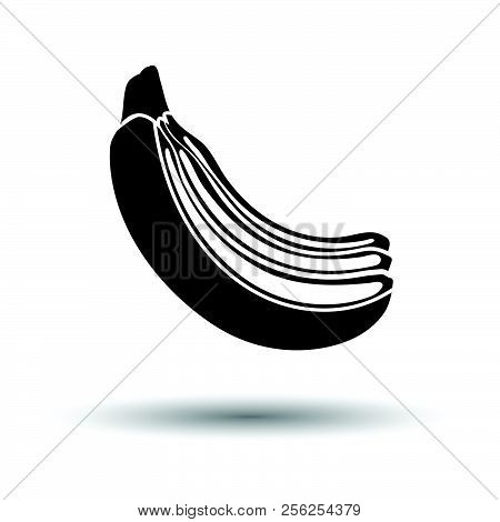 Icon Of Banana. White Background With Shadow Design. Vector Illustration.