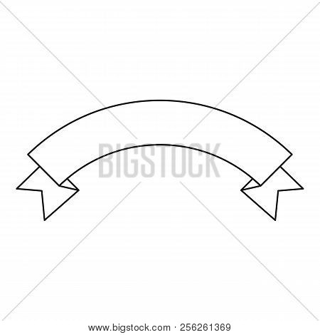 Ribbon Banner Icon. Outline Illustration Of Ribbon Banner Icon For Webicon. Outline Illustration Of 