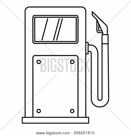 Gas Station Icon. Outline Illustration Of Icon For Webicon. Outline Illustration Of Gas Station Icon