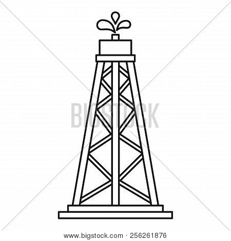 Oil Resources Icon. Outline Illustration Of Oil Resources Icon For Webicon. Outline Illustration Of 