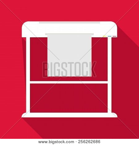 Large Format Printer Icon. Flat Illustration Of Large Format Printer Icon For Web Isolated On Baby B