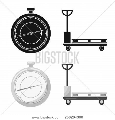 Isolated Object Of Goods And Cargo Icon. Collection Of Goods And Warehouse Stock Vector Illustration