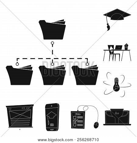 Vector Design Of Education And Learning Symbol. Collection Of Education And School Vector Icon For S