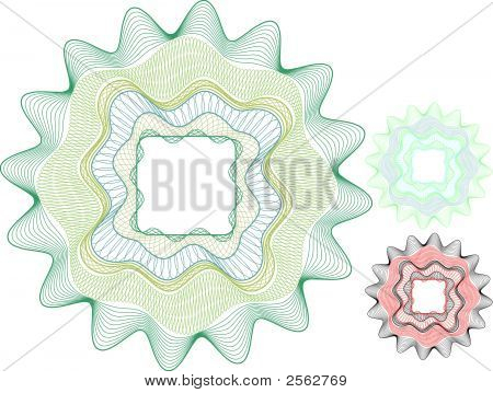 Elemento certificato in bianco / denaro elemento / Vector