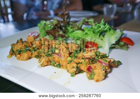 Spicy Salmon Or Spicy Salmon Salad Or Spicy Salad