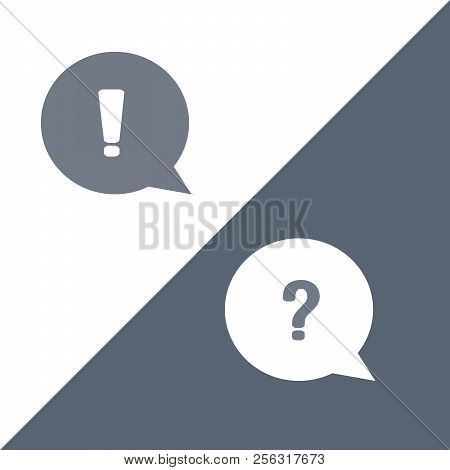 Question, Answer, Vector Illustration Isolated On Modern Background.