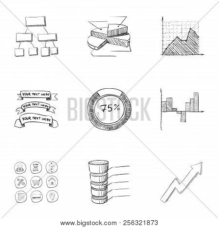 Firm Icons Set. Hand Drawn Illustration Of 9 Firm Icons For Web
