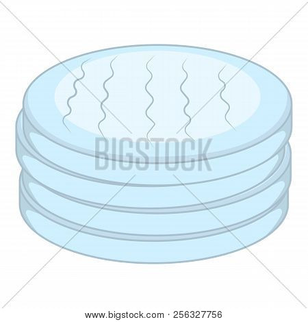 Cotton Disc Icon. Cartoon Illustration Of Cotton Disc Icon For Web Design