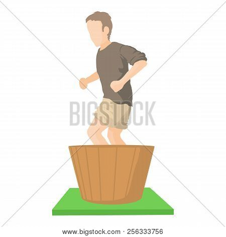 Wine Production Icon. Cartoon Illustration Of Wine Production Icon For Web