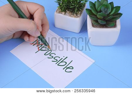 Woman's Hand Stricking 