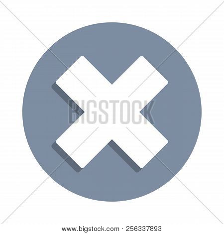 Multiplication Sign Icon In Badge Style. One Of Web Collection Icon Can Be Used For Ui, Ux