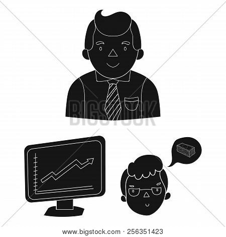 Business Conference And Negotiations Black Icons In Set Collection For Design.business And Training 