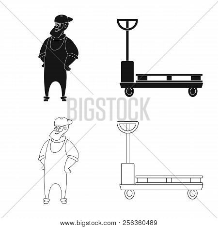 Vector Illustration Of Goods And Cargo Logo. Collection Of Goods And Warehouse Stock Vector Illustra