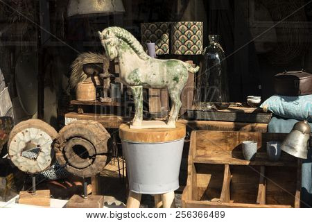 Ootmarsum, Netherlands - July 31, 2018: Ootmarsum Is A Town In The Dutch Province Of Overijssel. It