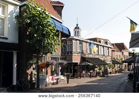 Ootmarsum, Netherlands - July 31, 2018: Ootmarsum Is A Town In The Dutch Province Of Overijssel. It