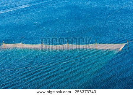 Fishing Net,sea, Rocks. Russia, Republic Of Crimea, Cape Big Atlesh.