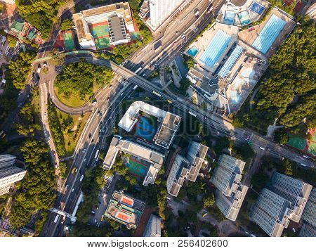 Top view of Hong Kong residnetial district