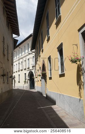 Somma Lombardo, Varese, Lombardy, Italy: Typical Old Street