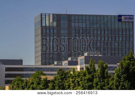 Stuttgart,germany - July 01,2018: Schelmenwasen This Is An Modern Office Building Of The Company Enb