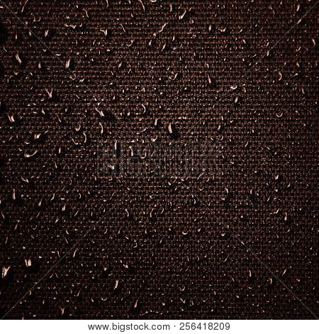 Water Drops On Fabric Texture
