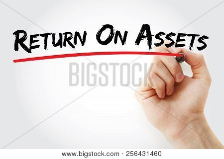 Roa - Return On Assets Acronym, Business Concept Background