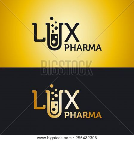 Vector Logo For A Pharmaceutical Company Called Lux Pharma