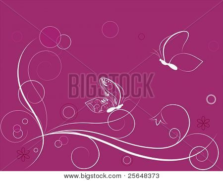 Mariposa. Vector