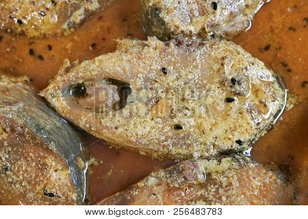Hilsa Fish Pieces On A Plate.