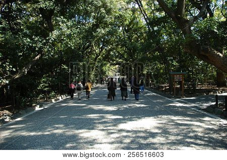 Nagoya, Japan- 25 Apr, 2018: Atsuta-jingu (atsuta Shrine) In Nagoya Japan