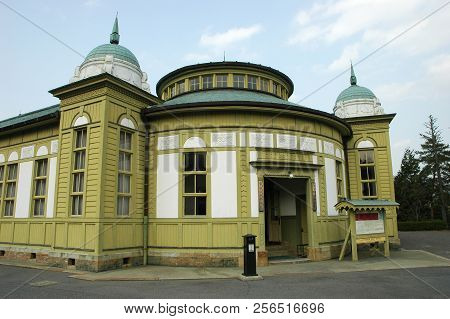 Inuyama, Japan-23 Apr, 2018: Exhibition Of Old Post Office At Meiji Mura Theme Park In Inuyama