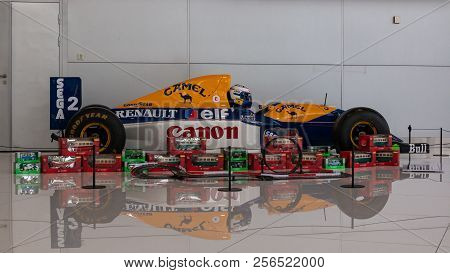 Shanghai, China - May 17, 2018: Shanghai Auto Museum Exhibits A Collection Of Vintage And Modern Aut