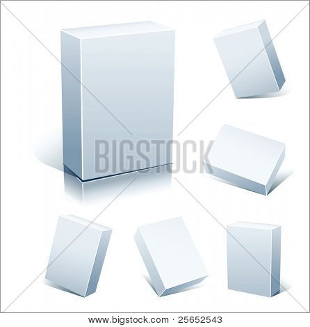 Angive tomme hvide felter isoleret på hvid