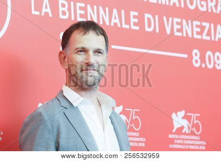 David Oelhoffen attends 'Freres Ennemis (Close Enemies)' photocall during the 75th Venice Film Festival at Sala Casino on September 1, 2018 in Venice, Italy. 