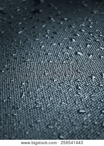 Water Drops On Fabric Texture