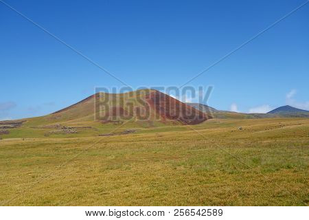 Landscape Of A Hiking Trail Leading From Geghard To Sevaberd Via Azhdahak Volcano In Geghama Mountai