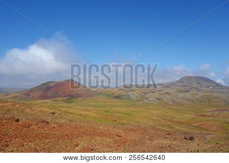 Hiking Trail Leading To The Top Of The Mount Azhdahak Which Is A Volcano With A Lake Inside In Gegha