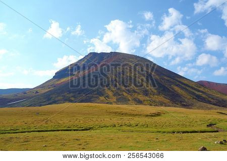 Landscape Between Azhdahak Volcano And Lake Akna In Geghama Mountains Full Of Volcanos, Armenia