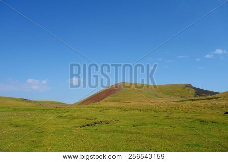 Landscape Between Azhdahak Volcano And Lake Akna In Geghama Mountains Full Of Volcanos, Armenia