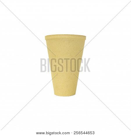 Fireproof products casting processing. Products for use in high modes, lining furnaces, foundry tracts, laboratory glassware,  isolated on white background.
