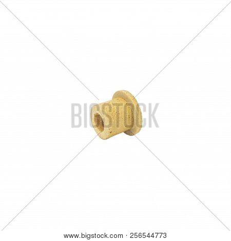 Fireproof products casting processing. Products for use in high modes, lining furnaces, foundry tracts, laboratory glassware,  isolated on white background.
