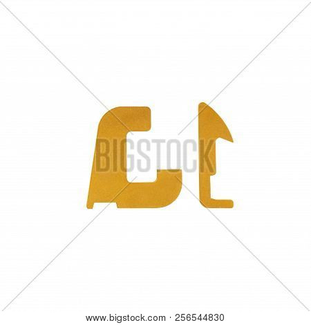 Fireproof products casting processing. Products for use in high modes, lining furnaces, foundry tracts, laboratory glassware,  isolated on white background.