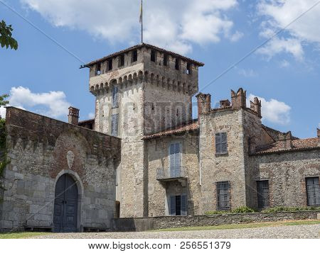 Somma Lombardo, Varese, Lombardy, Italy: Exterior Of The Medieval Castle