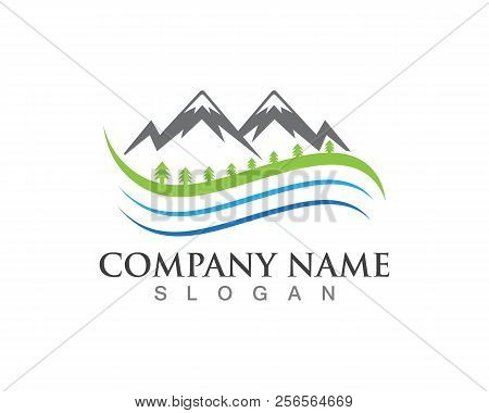 Nature Mountain Logos Business Template Vector Icons