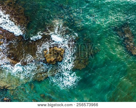 Aerial Shot Of Mil Palmeras Seashore, Spain