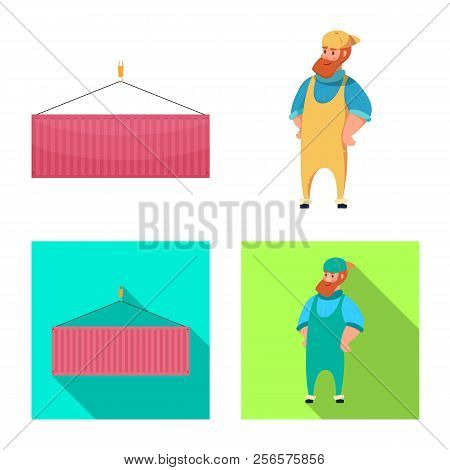 Isolated Object Of Goods And Cargo Symbol. Collection Of Goods And Warehouse Stock Vector Illustrati