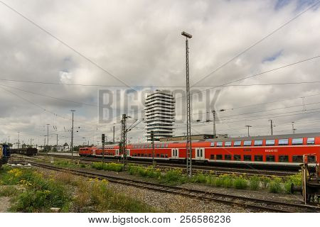 Bietigheim-bissingen,germany - September 03,2017: Train Station This Is The Train Station Of The Sma