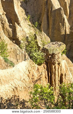 Amazing Sunset View Of Rock Formation Stob Pyramids, Rila Mountain, Kyustendil Region, Bulgaria