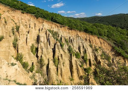 Amazing Sunset View Of Rock Formation Stob Pyramids, Rila Mountain, Kyustendil Region, Bulgaria