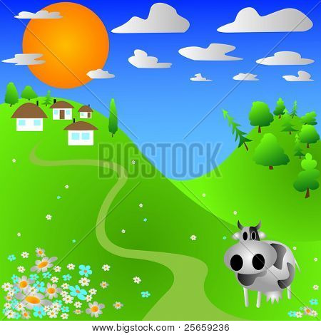 Paisagem do dia canicular