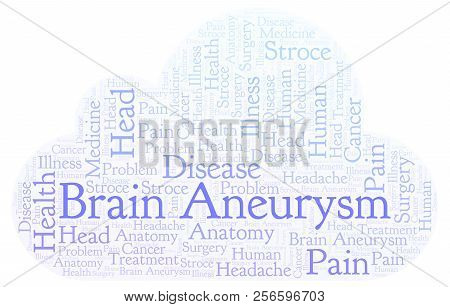 Brain Aneurysm Word Cloud. Wordcloud Made With Text Only.